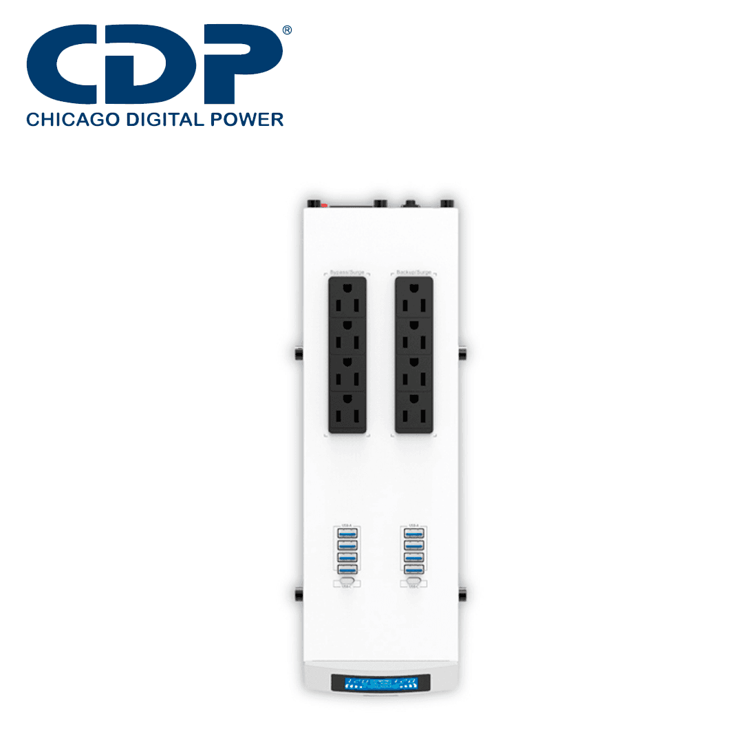 NO BREAK UPS GAMING GSMART1516 CDP / 1500VA / 900W / 16 CONTACTOS / LINEA INTERACTIVA / AVR / 8 PUERTOS USB A / 2 PUERTOS USB C / DISPLAY LCD / ILUMINACION RGB / SUPRESION DE PICOS 210 JOULES / 120V - Miniatura 4