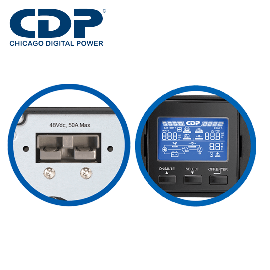 NO BREAK UPS ONLINE RACK TORRE UPO11-2RT CDP 2000VA / 1800W / FACTOR DE POTENCIA 0.9 / 2 UNIDADES DE RACK / DOBLE CONVERSION / DISPLAY LCD / 120V - Miniatura 4