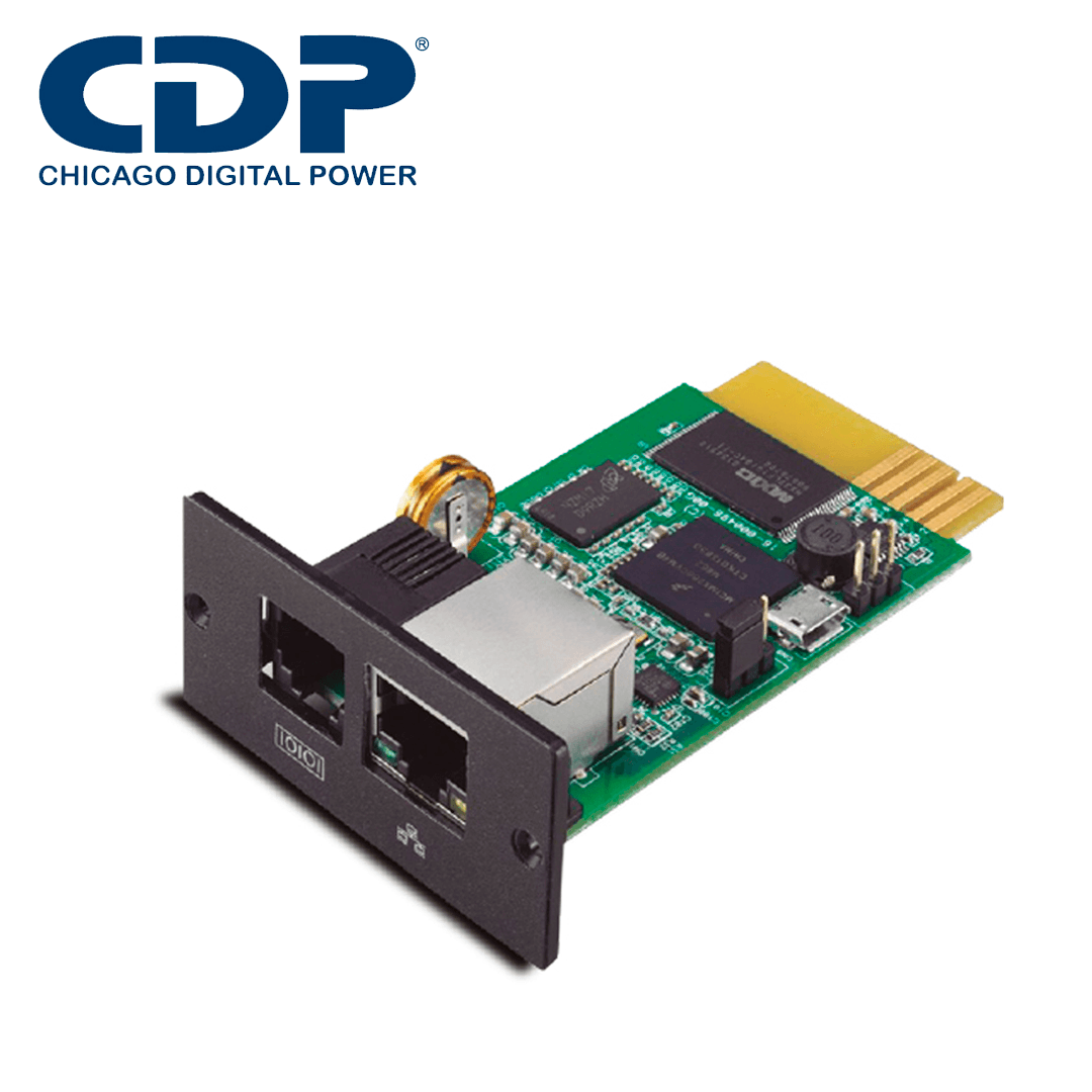 TARJETA DE ADMINISTRACION SNMP SNMPTXWEBPRO CDP / MONITOREO WEB / PROTOCOLO V / MONTAJE INTERNO EN SLOT / COMPATIBLE CON UPO11 UPO22 UPO33-HM3AX - Miniatura 2